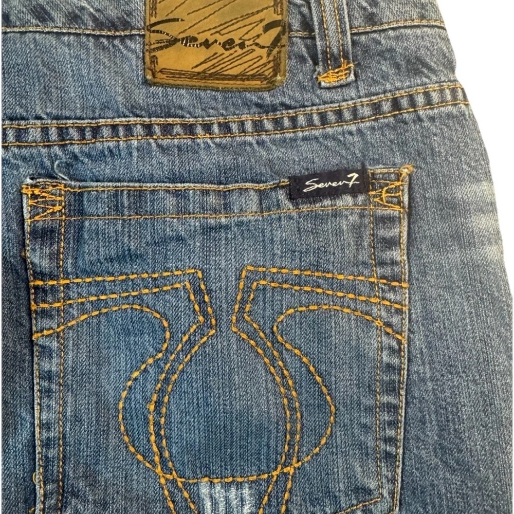 Seven‎ 7 Jeans Mens 40 Relaxed Fit Straight Leg Denim Premium Stitching Baggy